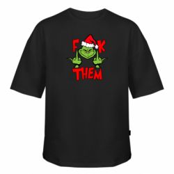 Футболка оверсайз FATLINE The grinch f*ck them - FATLINE Футболка оверсайз FATLINE The grinch f*ck them