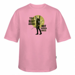 Футболка оверсайз FATLINE Too many arrows, not enought orcs