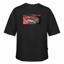 Футболка оверсайз FATLINE Try to defeat me!