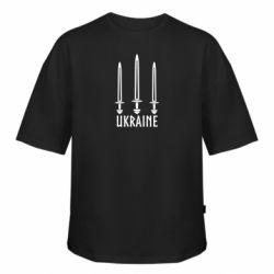 Футболка оверсайз FATLINE Ukraine три меча герб - FATLINE Футболка оверсайз FATLINE Ukraine три меча герб