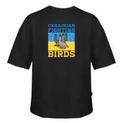 Футболка оверсайз FATLINE Ukrainian fighting birds - FATLINE Футболка оверсайз FATLINE Ukrainian fighting birds
