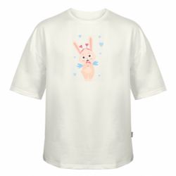 Футболка оверсайз FATLINE Закоханий заєць валентинчик