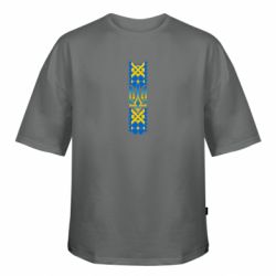 Футболка оверсайз FATLINE Вишиванка Герб України орнамент - FATLINE Футболка оверсайз FATLINE Вишиванка Герб України орнамент