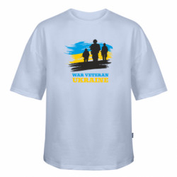 Футболка оверсайз FATLINE War veteran оf Ukraine - FATLINE Футболка оверсайз FATLINE War veteran оf Ukraine