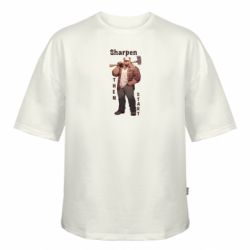 Футболка оверсайз FATLINE Наточи потом начни - FATLINE Футболка оверсайз FATLINE Наточи потом начни