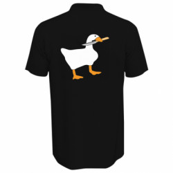 Футболка поло мужская Гусь с ножом