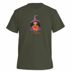 Футболка премиум мужская FATLINE Happy Halloween! Девушка Ведьма - FATLINE Футболка премиум мужская FATLINE Happy Halloween! Девушка Ведьма