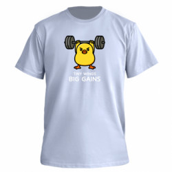 Футболка преміум чоловіча FATLINE Мемний принт з качкою-бодібілдером - FATLINE Футболка преміум чоловіча FATLINE Мемний принт з качкою-бодібілдером