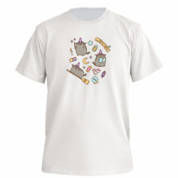 Футболка премиум мужская FATLINE Meowgic Pusheen - FATLINE Футболка премиум мужская FATLINE Meowgic Pusheen