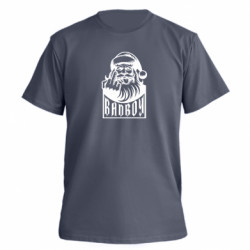 Футболка премиум мужская FATLINE Санта плохой парень