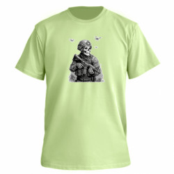 Футболка премиум мужская FATLINE Воин скелет - FATLINE Футболка премиум мужская FATLINE Воин скелет