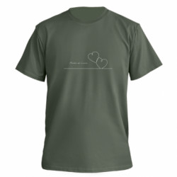 Футболка премиум мужская FATLINE Сделано с Любовью. Два Сердца - FATLINE Футболка премиум мужская FATLINE Сделано с Любовью. Два Сердца