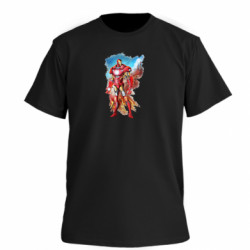 Футболка премиум мужская FATLINE Avengers iron man drawing - FATLINE Футболка премиум мужская FATLINE Avengers iron man drawing