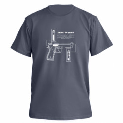 Футболка преміум чоловіча FATLINE Beretta 92FS - FATLINE Футболка преміум чоловіча FATLINE Beretta 92FS