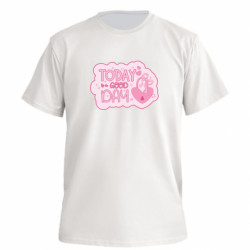 Футболка преміум чоловіча FATLINE Девіз дня. Today is a Good Day