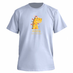 Футболка премиум мужская FATLINE Дракон Санта с гирляндой - FATLINE Футболка премиум мужская FATLINE Дракон Санта с гирляндой