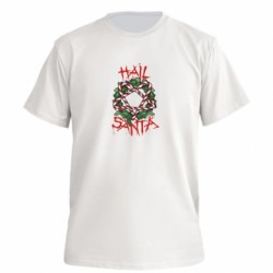 Футболка преміум чоловіча FATLINE Hail Santa! - FATLINE Футболка преміум чоловіча FATLINE Hail Santa!