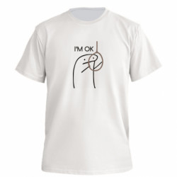 Футболка премиум мужская FATLINE I'm ok meme - FATLINE Футболка премиум мужская FATLINE I'm ok meme