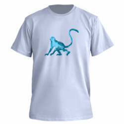 Футболка премиум мужская FATLINE Обезьяна акварельная