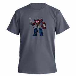 Футболка премиум мужская FATLINE Оптимус Прайм з мечом та щитом - FATLINE Футболка премиум мужская FATLINE Оптимус Прайм з мечом та щитом