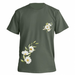 Футболка преміум чоловіча FATLINE Ромашки Freedom - FATLINE Футболка преміум чоловіча FATLINE Ромашки Freedom