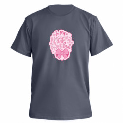 Футболка премиум мужская FATLINE Розовый слоган In My Happy Girl Era - FATLINE Футболка премиум мужская FATLINE Розовый слоган In My Happy Girl Era