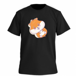 Футболка премиум мужская FATLINE Смешной лежащий на спине хомяк