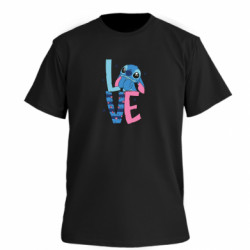 Футболка премиум мужская FATLINE Стич Love - FATLINE Футболка премиум мужская FATLINE Стич Love