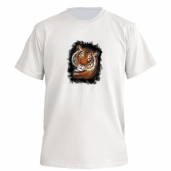 Футболка преміум чоловіча FATLINE Тигр Малюнок - FATLINE Футболка преміум чоловіча FATLINE Тигр Малюнок