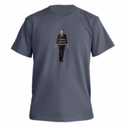 Футболка премиум мужская FATLINE Я снова психически уравновешен - FATLINE Футболка премиум мужская FATLINE Я снова психически уравновешен