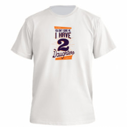 Футболка преміум чоловіча FATLINE You can't scare me i have 2 daughters - FATLINE Футболка преміум чоловіча FATLINE You can't scare me i have 2 daughters