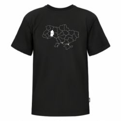 Футболка преміум дитяча FATLINE Хмельницький на мапі України