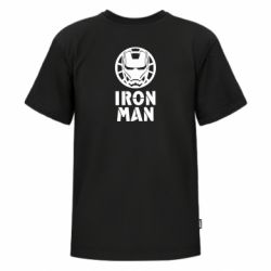 Футболка премиум детская FATLINE Iron man text - FATLINE Футболка премиум детская FATLINE Iron man text