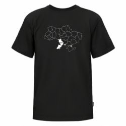 Футболка преміум дитяча FATLINE Одеса на мапі України