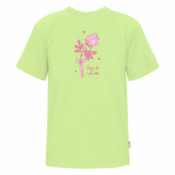 Футболка премиум детская FATLINE Розовая роза - FATLINE Футболка премиум детская FATLINE Розовая роза