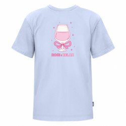 Футболка премиум детская FATLINE Розовый релакс в бокале - FATLINE Футболка премиум детская FATLINE Розовый релакс в бокале