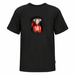 Футболка преміум дитяча FATLINE Сайтама ломает стену - FATLINE Футболка преміум дитяча FATLINE Сайтама ломает стену