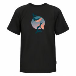 Футболка премиум детская FATLINE Two whales - FATLINE Футболка премиум детская FATLINE Two whales