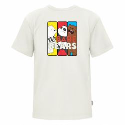 Футболка премиум детская FATLINE We bare bears collage - FATLINE Футболка премиум детская FATLINE We bare bears collage