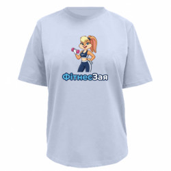 Футболка премиум женская FATLINE СПОРТИВНАЯ ЗАЙКА