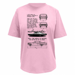 Футболка премиум женская FATLINE 1967 Chevrolet Impala - FATLINE Футболка премиум женская FATLINE 1967 Chevrolet Impala