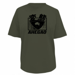 Футболка преміум жіноча FATLINE Ахегао лого - FATLINE Футболка преміум жіноча FATLINE Ахегао лого