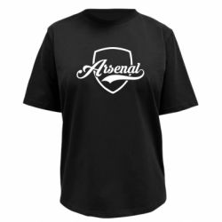 Футболка преміум жіноча FATLINE Arsenal shield logo - FATLINE Футболка преміум жіноча FATLINE Arsenal shield logo