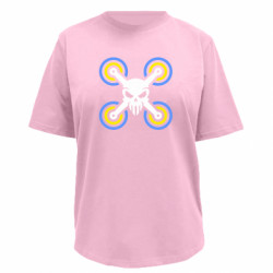 Футболка премиум женская FATLINE Drone&skull - FATLINE Футболка премиум женская FATLINE Drone&skull