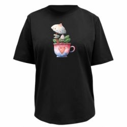 Футболка премиум женская FATLINE Гриб в горшке - FATLINE Футболка премиум женская FATLINE Гриб в горшке