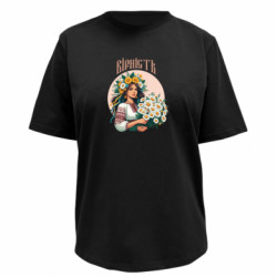 Футболка премиум женская FATLINE Хуманизация ромашки - FATLINE Футболка премиум женская FATLINE Хуманизация ромашки