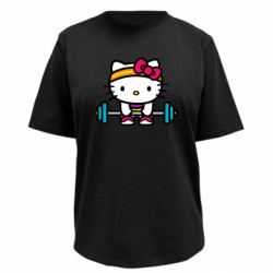 Футболка премиум женская FATLINE Kitty`s GYM - FATLINE Футболка премиум женская FATLINE Kitty`s GYM