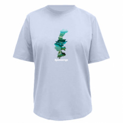 Футболка преміум жіноча FATLINE Кременчук мапа