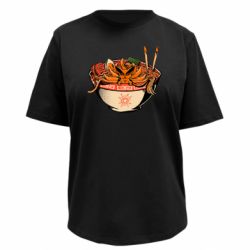 Футболка преміум жіноча FATLINE Kurama in ramen - FATLINE Футболка преміум жіноча FATLINE Kurama in ramen