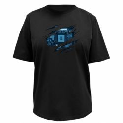 Футболка премиум женская FATLINE Motherboard through the T-Shirt - FATLINE Футболка премиум женская FATLINE Motherboard through the T-Shirt